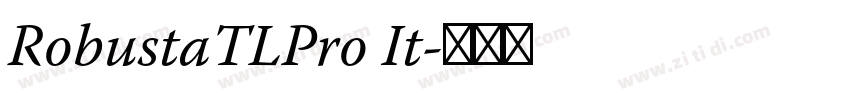 RobustaTLPro It字体转换